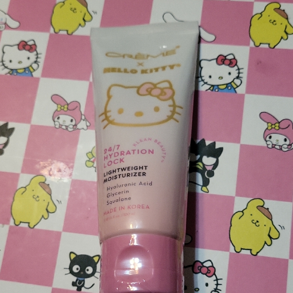 Sanrio Hello Kitty Pink and Gold Lightweight Moisturizer